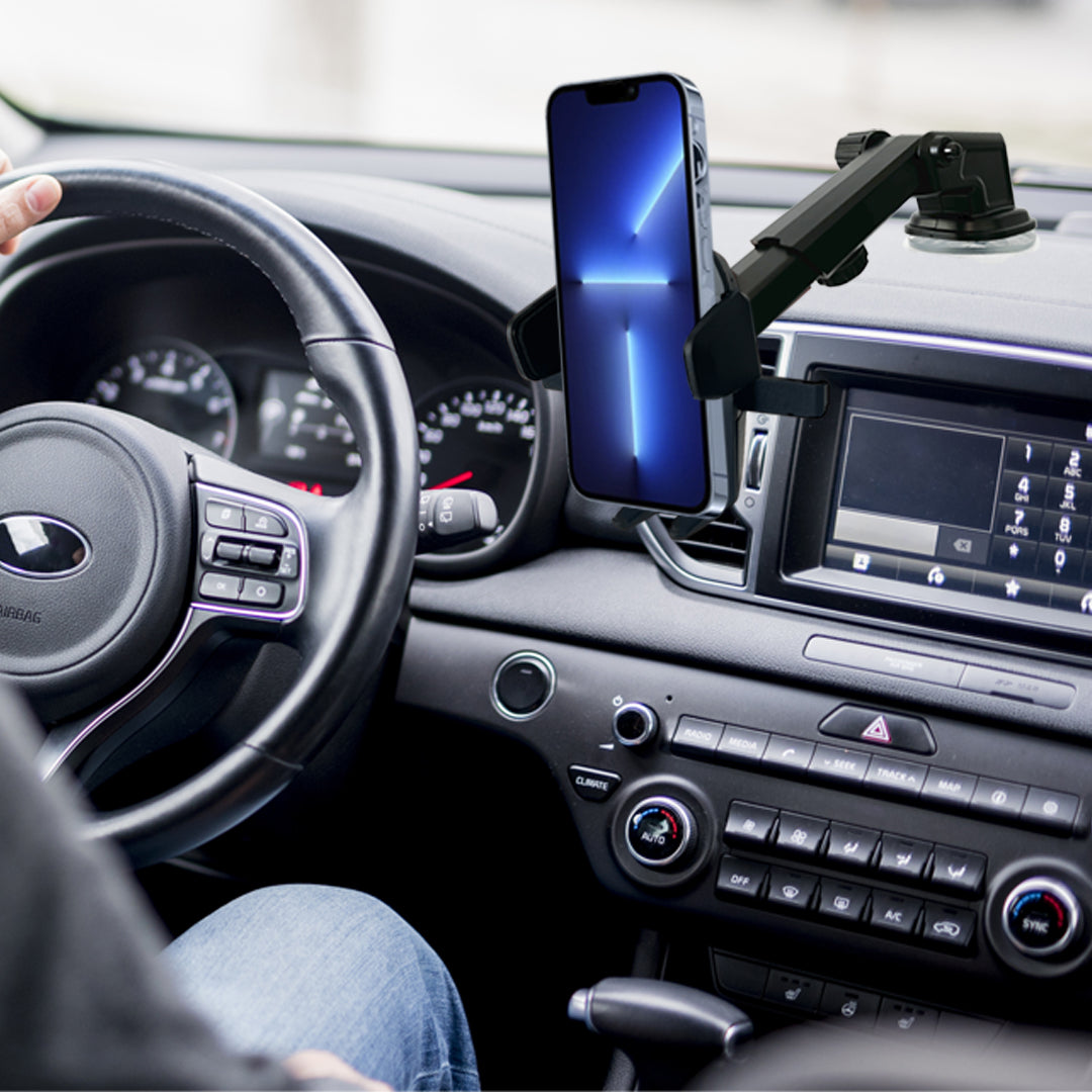 Car Phone Mount Holder  One Touch Adjustable Long Neck