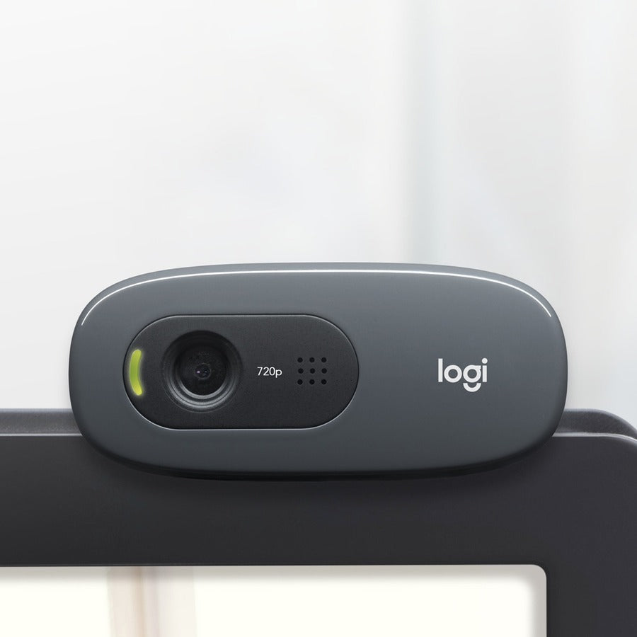 Logitech C270 Webcam - 30 fps - Black - USB 2.0 - 1 Each