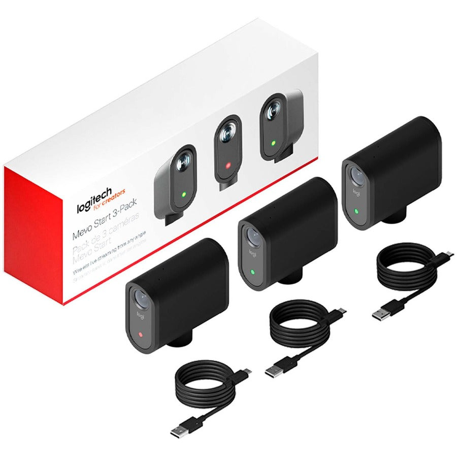 Logitech Mevo Start Webcam - 12 Megapixel - Black - USB Type C - 1 Pack(s)