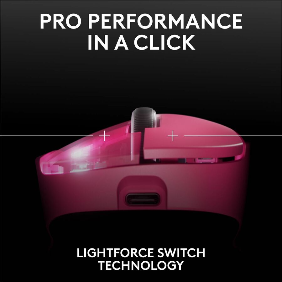 Logitech G PRO X SUPERLIGHT 2 DEX LIGHTSPEED Wireless Gaming Mouse, 60g Pro-Grade Lightweight Mouse With 5 Programmable Buttons, 32k DPI Sensor, USB-C Charging, for