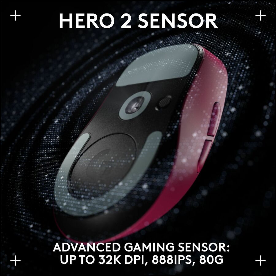 Logitech G PRO X SUPERLIGHT 2 DEX LIGHTSPEED Wireless Gaming Mouse, 60g Pro-Grade Lightweight Mouse With 5 Programmable Buttons, 32k DPI Sensor, USB-C Charging, for