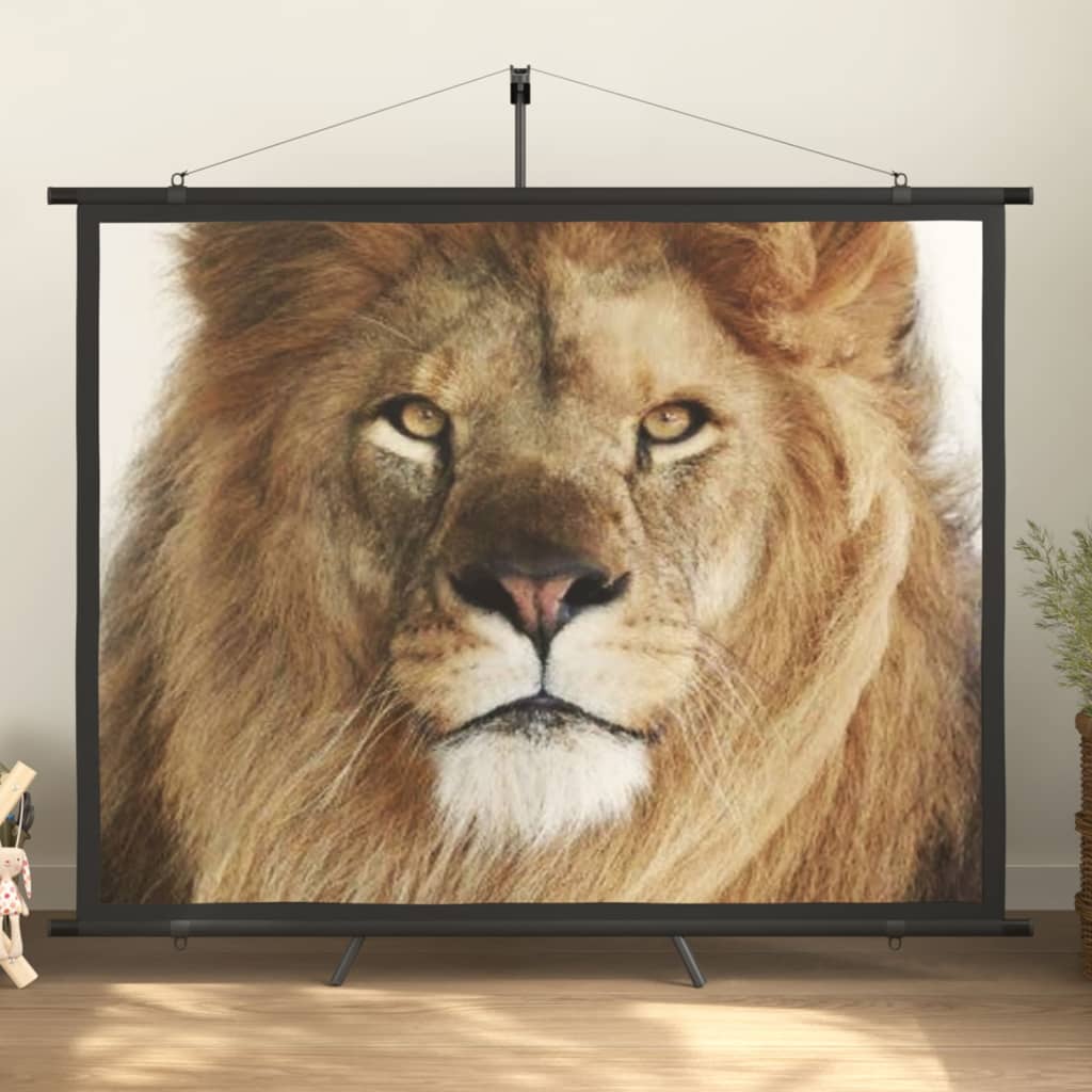 vidaXL projection screen Home Theater Screen Pull-down Projector Screen 4:3-12