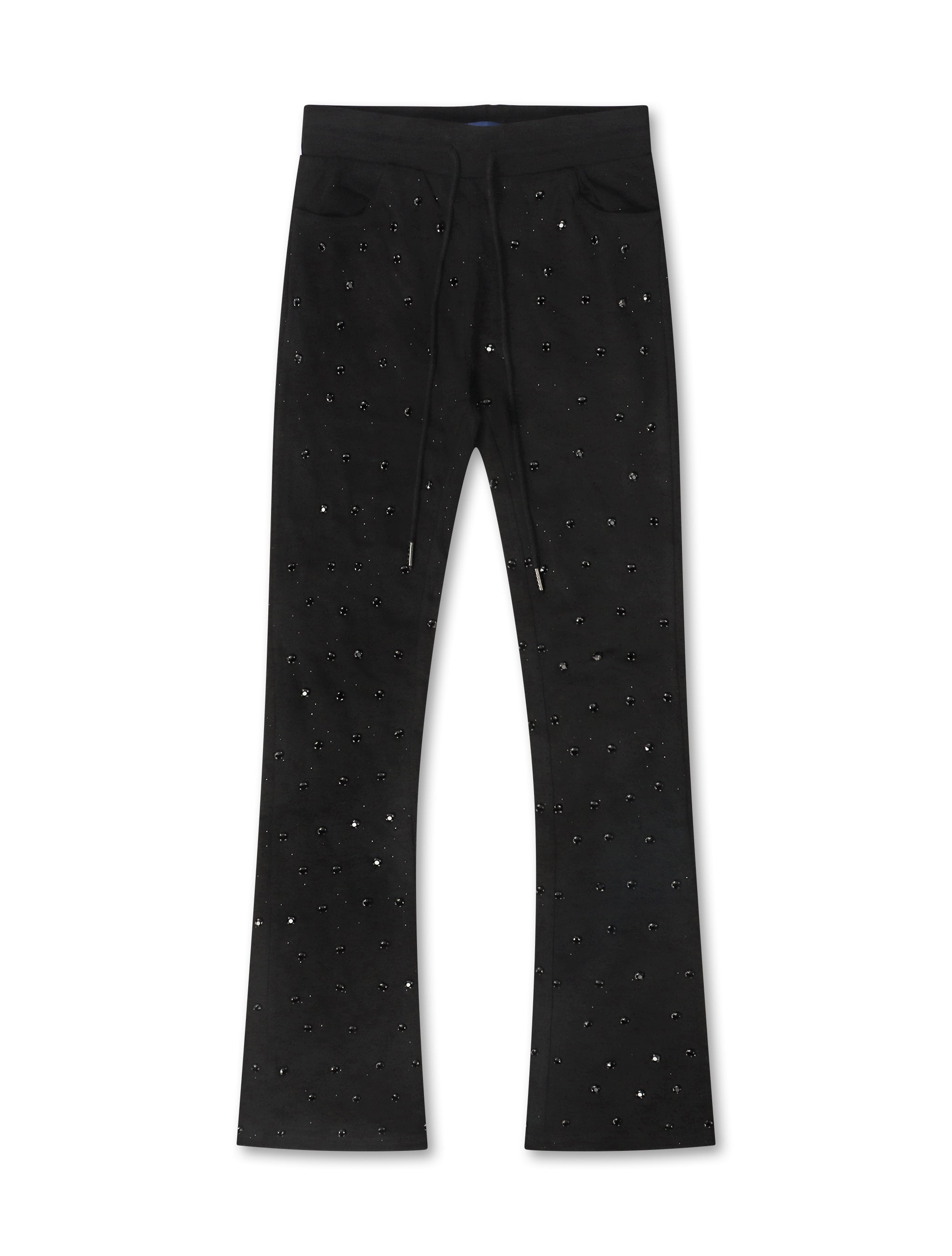 Rebel Denim Diamond Sweatpants - Jet Black