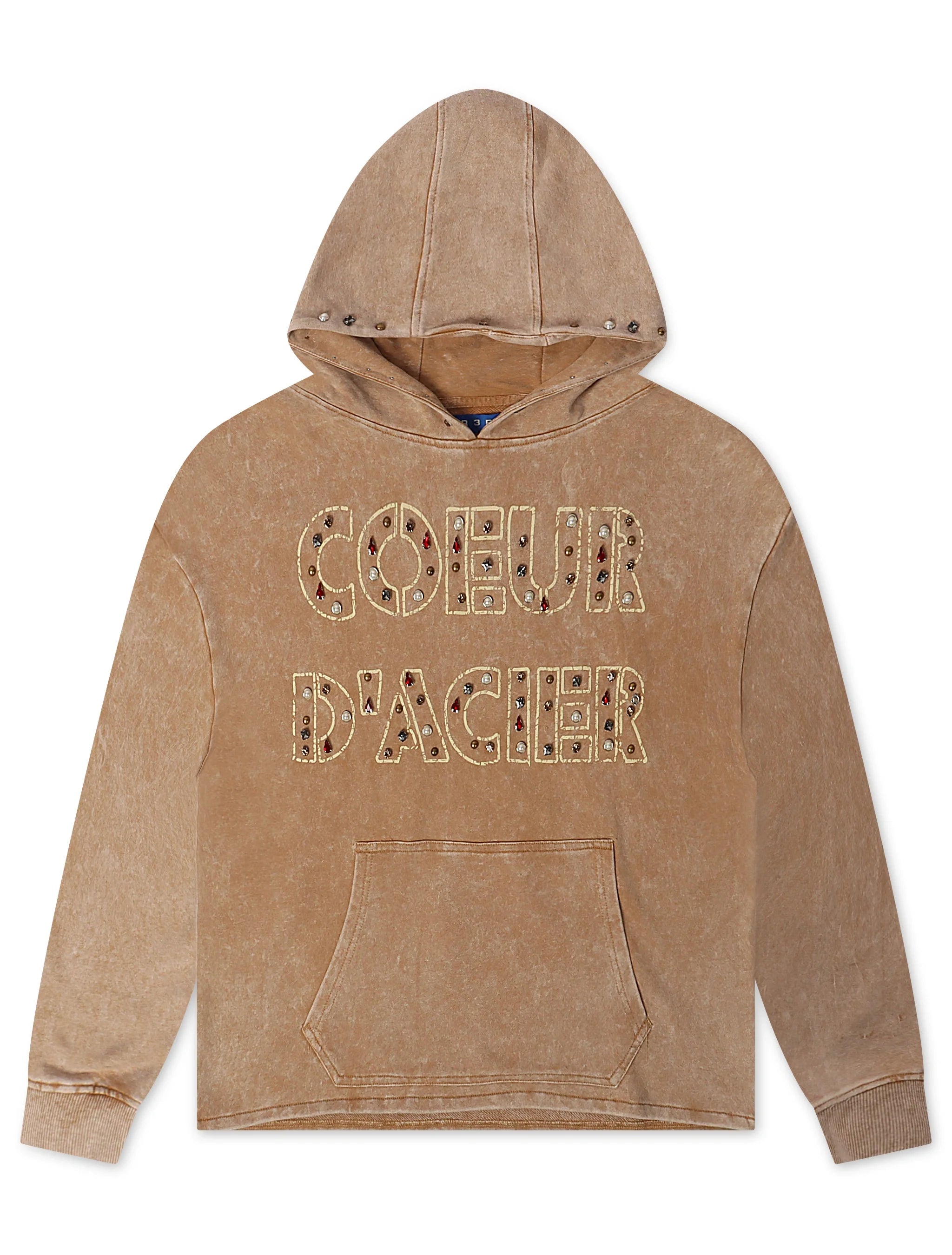 Rebel Denim Coeur Dacier Hoodie - Khaki