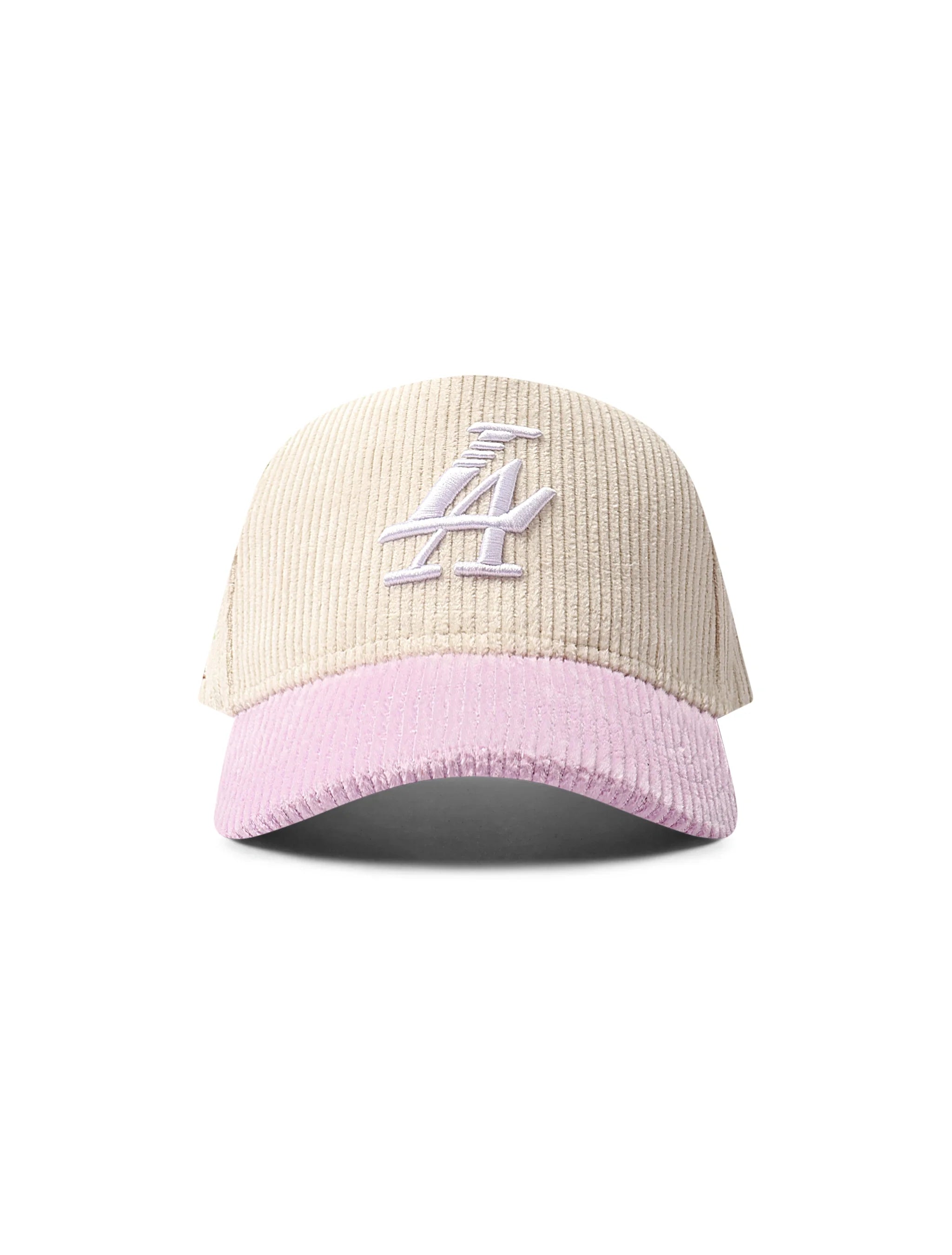 Reference Paradise La Corduroy Hat - Cream/Lavender