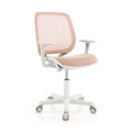 Swivel Mesh Computer Chair with Adjustable Height-Pink