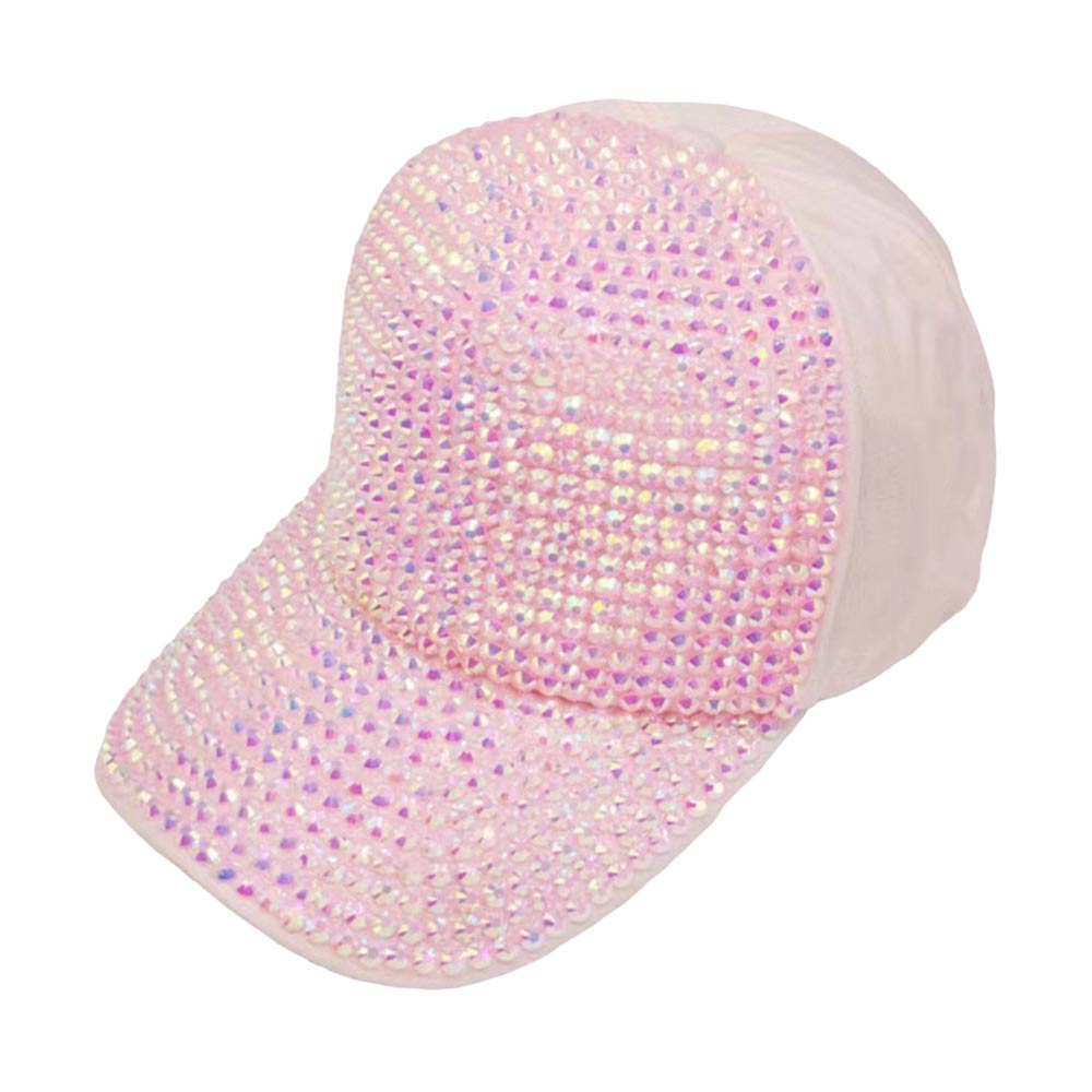 Trendy Bling Studded Baseball Cap