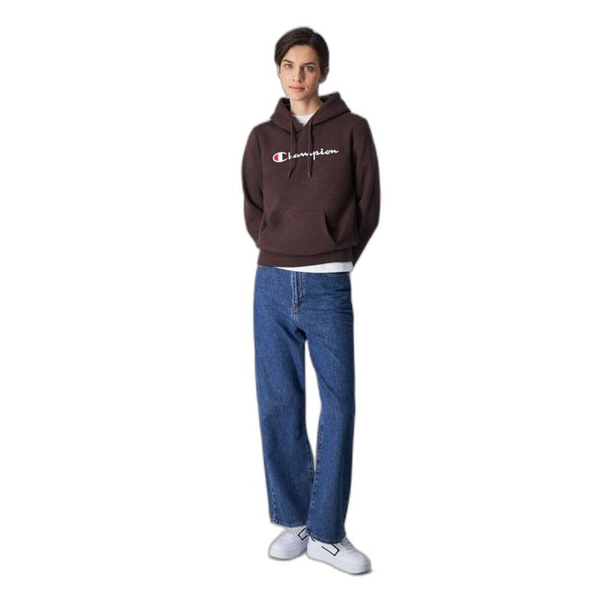 Women’s Hoodie Champion Legacy Brown-4