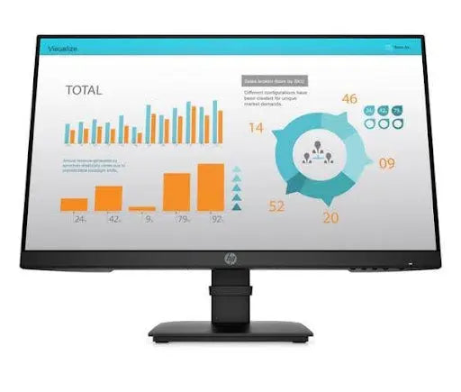 23.8″ In-Plane Switching (IPS) Panel VGA, HDMI & DisplayPort Inputs 1920 x 1080 Resolution 1000:1 Static Contrast Ratio 250 nits Brightness 178°/178° 5 ms (GtG) Response Time 16.7 Million Colors 60 Hz Refresh Rate 100 x 100mm VESA Compatible